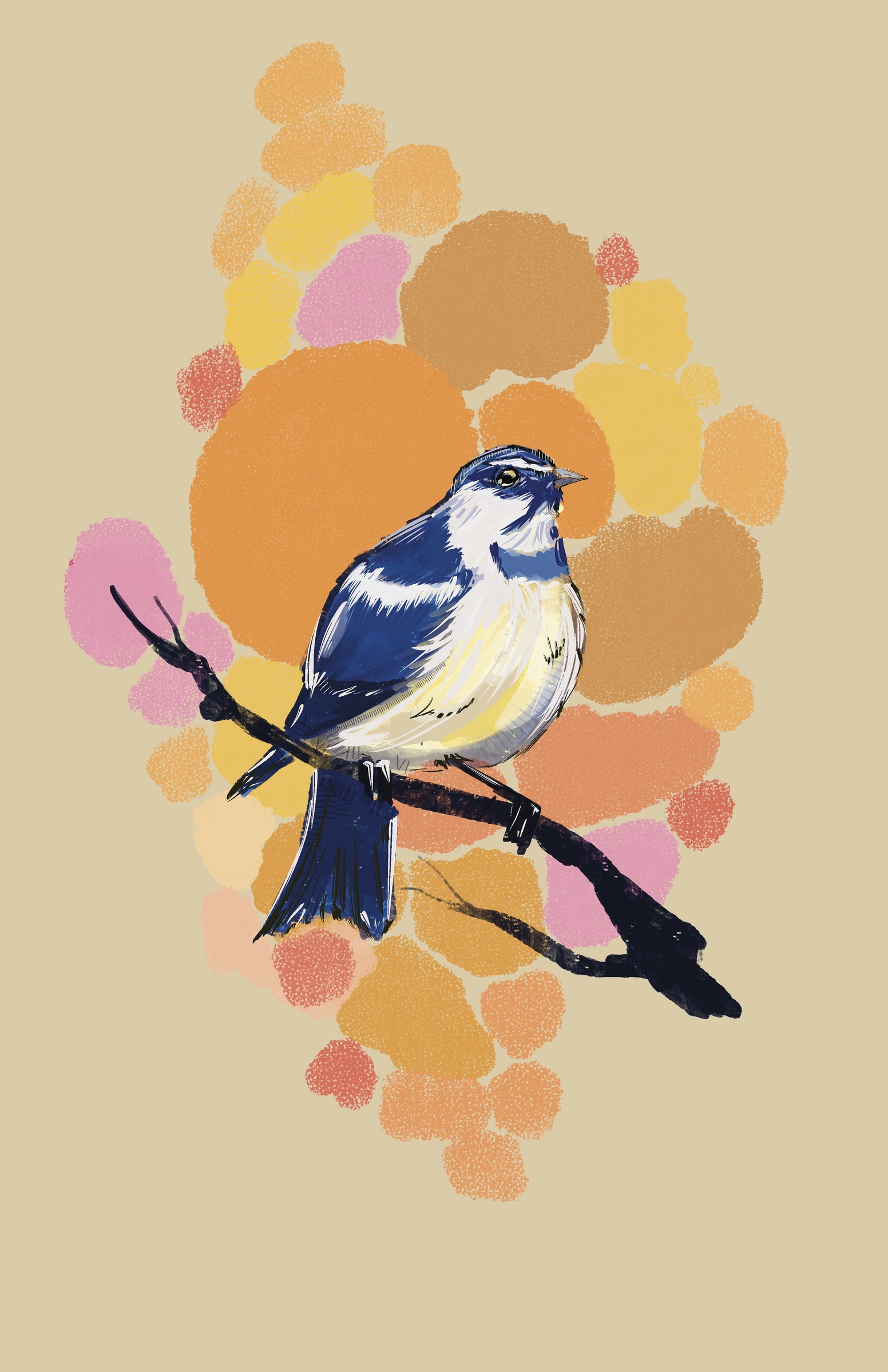 Chickadee — Digital Painting by Gary Keeler