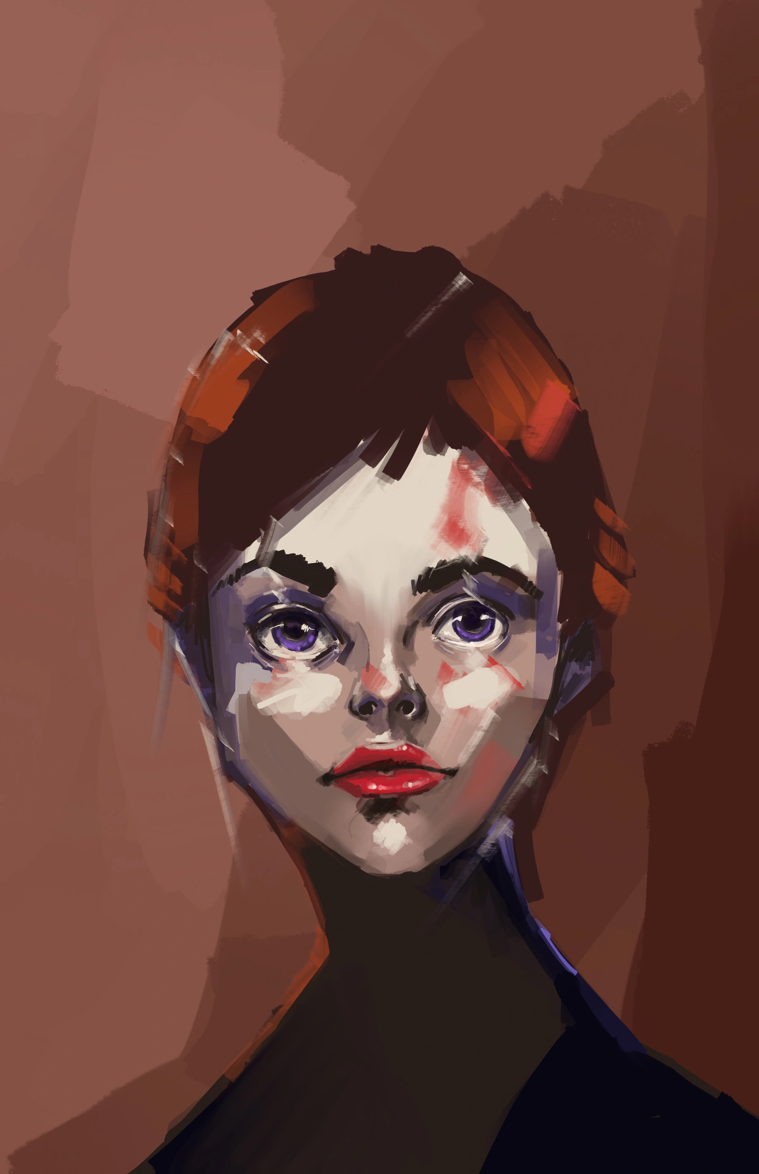 Red Practice — Digital Painting by Gary Keeler