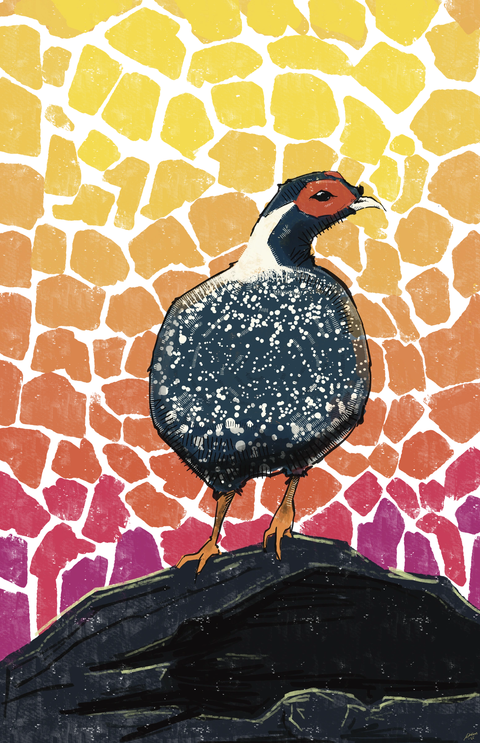 Speckled Grouse — Digital Painting by Gary Keeler