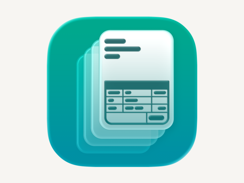 Invoicer macOS app icon